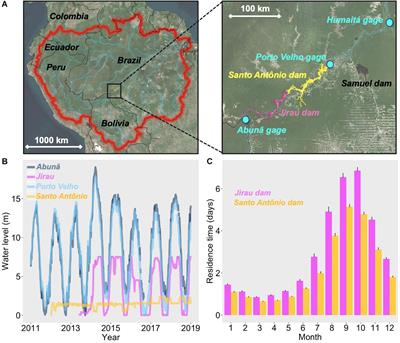 Hydropeaking Operations of Two Run-of-River Mega-Dams Alter Downstream Hydrology of the Largest Amazon Tributary